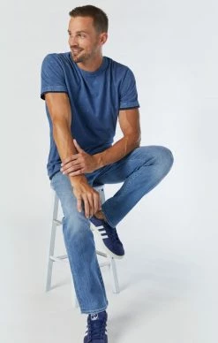 Mavi ZACH STRAIGHT LEG PANTS IN LIGHT USED DISTRESSED LA VINTAGE