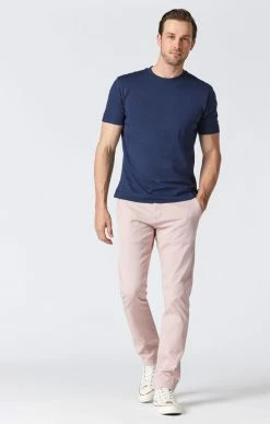 Mavi JOHNNY SLIM CHINO PANTS IN ADOBE ROSE SUMMER TWILL