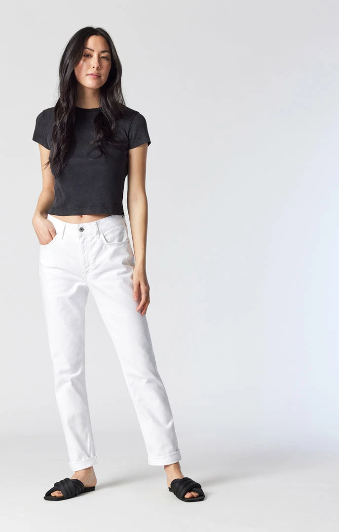 Best Pirce ๐ Mavi KATHLEEN SLIM BOYFRIEND ๐ JEANS IN WHITE STRETCH ๐ 2 Mavi KATHLEEN SLIM BOYFRIEND JEANS IN WHITE STRETCH