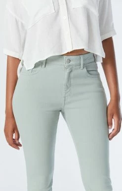 Mavi VIOLA STRAIGHT LEG JEANS IN ICEBERG GREEN LA VINTAGE