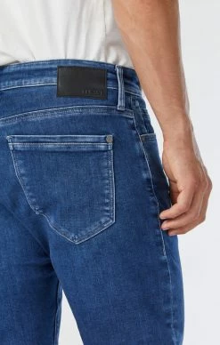 Mavi Denim JAKE SLIM LEG JEANS IN DARK BRUSHED ATHLETIC