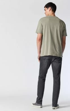 Mavi Denim MARCUS SLIM STRAIGHT LEG JEANS IN LIGHT GREY SUPERMOVE