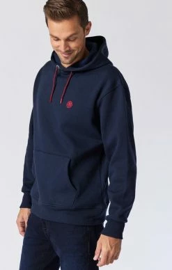 Mavi Tops & T-Shirts REGULAR FIT HOODED SWEATSHIRT - NIGHT BLUE