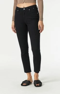 Mavi VIOLA STRAIGHT LEG IN BLACK LA BLUE Denim