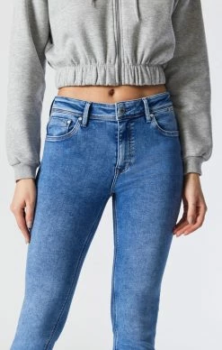 Mavi ALISSA SKINNY JEANS IN LIGHT BRUSHED INDIGO SHAPE Denim