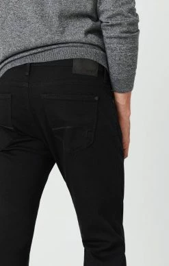 Mavi JAKE SLIM LEG JEANS IN DOUBLE BLACK SUPERMOVE