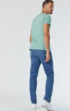 Mavi Denim STEVE ATHLETIC JEANS IN MID BRUSHED SUPERMOVE