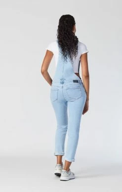 Mavi EDERA OVERALLS IN LIGHT RIPPED LA VINTAGE Denim