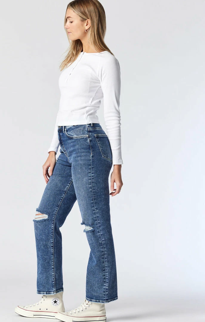 Coupon ⌛ Mavi BARCELONA WIDE LEG IN MID RIPPED RECYCLE BLUE Denim 💯 5 Mavi BARCELONA WIDE LEG IN MID RIPPED RECYCLE BLUE Denim