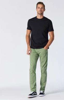 Mavi Denim MARCUS SLIM STRAIGHT LEG JEANS IN BASIL SUPERMOVE