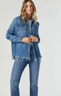 Mavi FIONA RELAXED DENIM SHIRT IN SKY ORGANIC BLUE