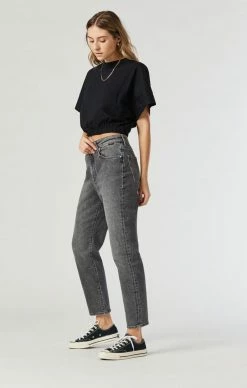 Mavi Denim SOHO TAPERED LEG IN SMOKE GREY ORGANIC BLUE