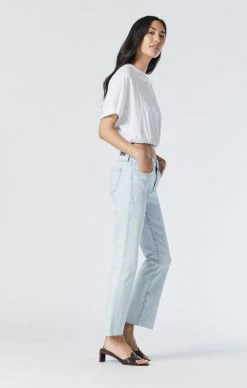 Mavi ANIKA CROP FLARE JEANS IN RANDOM BLEACHED ORGANIC BLUE