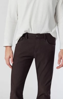 Mavi JAKE SLIM LEG PANTS IN BROWN FANCY