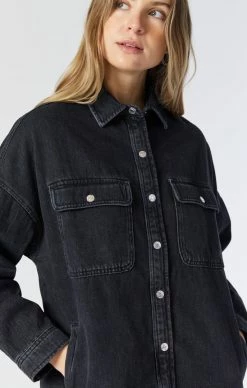 Mavi Denim Shirts TAMARA SHIRT IN SMOKED GOLD ICON