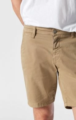 Mavi NOAH SHORTS IN BRITISH KHAKI TWILL