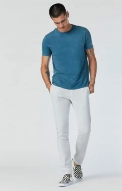 Mavi JOHNNY SLIM CHINO PANTS IN BEIGE SUMMER STRIPE