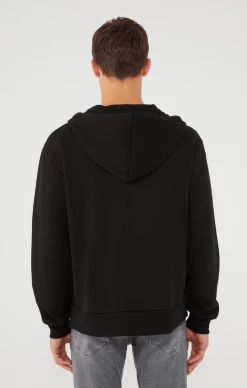Mavi Tops & T-Shirts REGULAR FIT ZIP-UP HOODIE IN BLACK