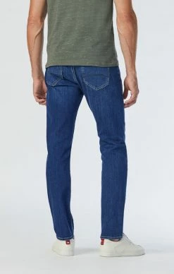 Mavi JAKE SLIM LEG JEANS IN INDIGO BRUSHED WILLIAMSBURG