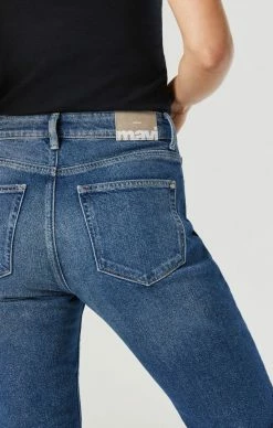 Mavi VIOLA STRAIGHT LEG IN MID USED ORGANIC BLUE