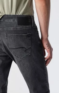 Mavi Denim MARCUS SLIM STRAIGHT LEG JEANS IN LIGHT GREY SUPERMOVE