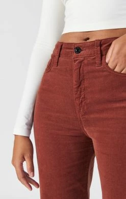 Mavi VICTORIA WIDE LEG PANTS IN BRICK CORD