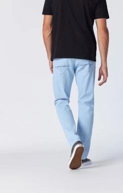 Mavi Denim ZACH STRAIGHT LEG JEANS IN ICE FEATHER BLUE
