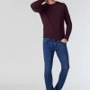 Mavi MARCUS SLIM STRAIGHT LEG IN DARK BRUSHED FEATHER BLUE Denim