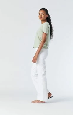 Cheap 👏 Mavi VICTORIA WIDE LEG 👖 JEANS IN WHITE STRETCH Denim 🥰 9 Mavi VICTORIA WIDE LEG JEANS IN WHITE STRETCH Denim