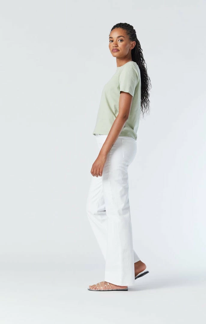 Cheap 👏 Mavi VICTORIA WIDE LEG 👖 JEANS IN WHITE STRETCH Denim 🥰 4 Mavi VICTORIA WIDE LEG JEANS IN WHITE STRETCH Denim