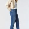 Mavi VIOLA STRAIGHT LEG IN DARK USED RIPPED FLEX BLUE Denim