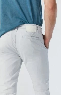 Mavi JOHNNY SLIM CHINO PANTS IN BEIGE SUMMER STRIPE