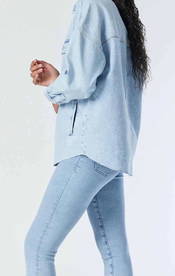 Outlet ๐ฏ Mavi TAMARA OVERSIZED DENIM ๐ SHIRT IN BLEACHED DENIM โค๏ธ 5 Mavi TAMARA OVERSIZED DENIM SHIRT IN BLEACHED DENIM